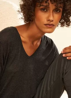 Tee-Shirt Manches Longues Noir Tassina Sud Express