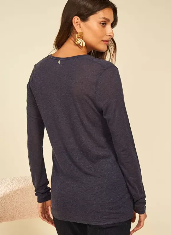 Tee-Shirt Manches Longues Indigo Tassina Sud Express