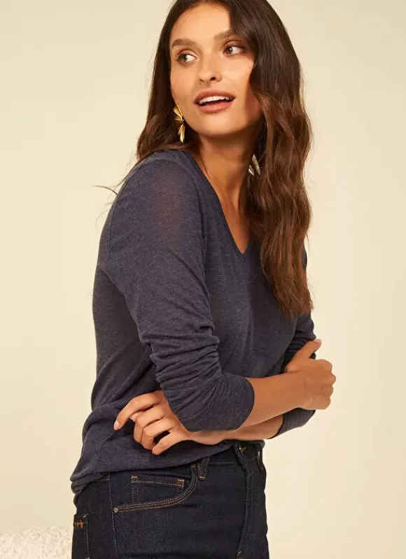 Tee-Shirt Manches Longues Indigo Tassina Sud Express