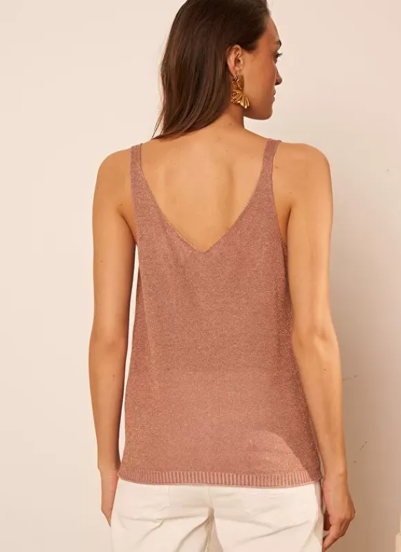Top Details Maille Scintillante Poudre Demoiselles Sud Express