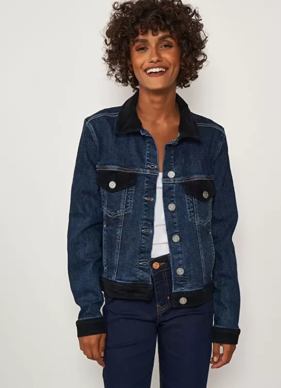 Veste Jean Bi Matiere Medium Stone Vaina Sud Express